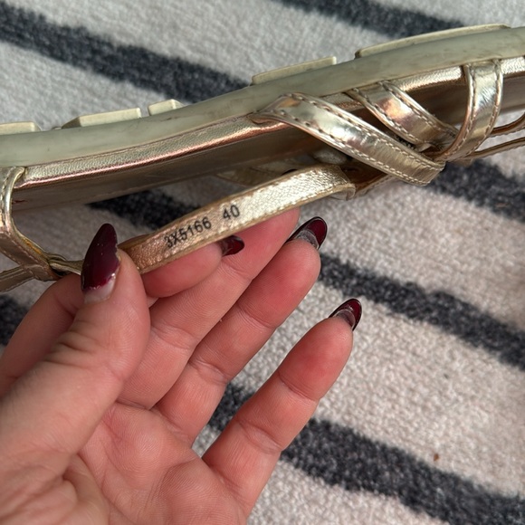 Prada Gold Sandals - Picture 4 of 6